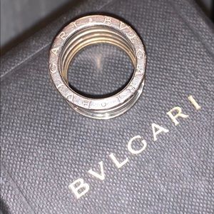 Bvlgari B Zero 1 Ring, 18K White Gold, Size 5.5